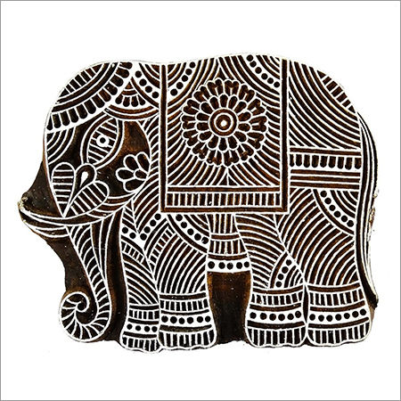 Elephant Printing Block