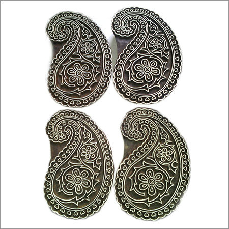 New Paisley Textile Printing Blocks For Paper Craft Making N Printing