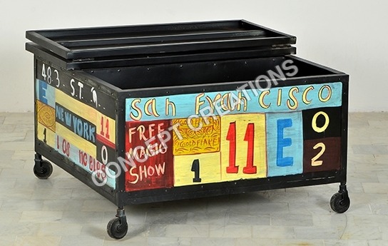 Iron Coffee Table Cum Box