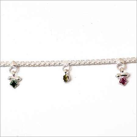 Felicitous Silver Anklet