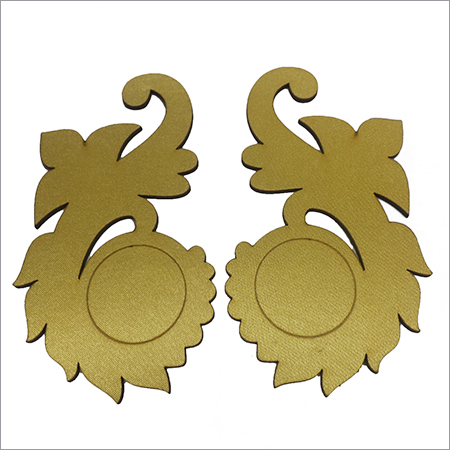 Mdf wood with gold cloth