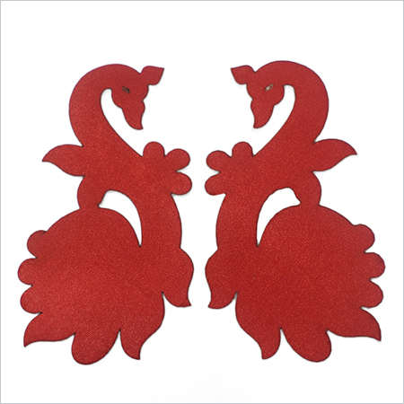 Mdf wood with red cloth ,colours available