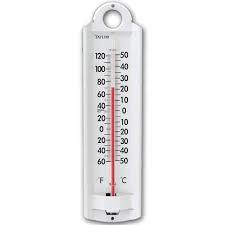 Wall Thermometer Aluminum Scale