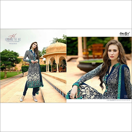 Omtex Surat Pure Chiffon Embroidery Suits