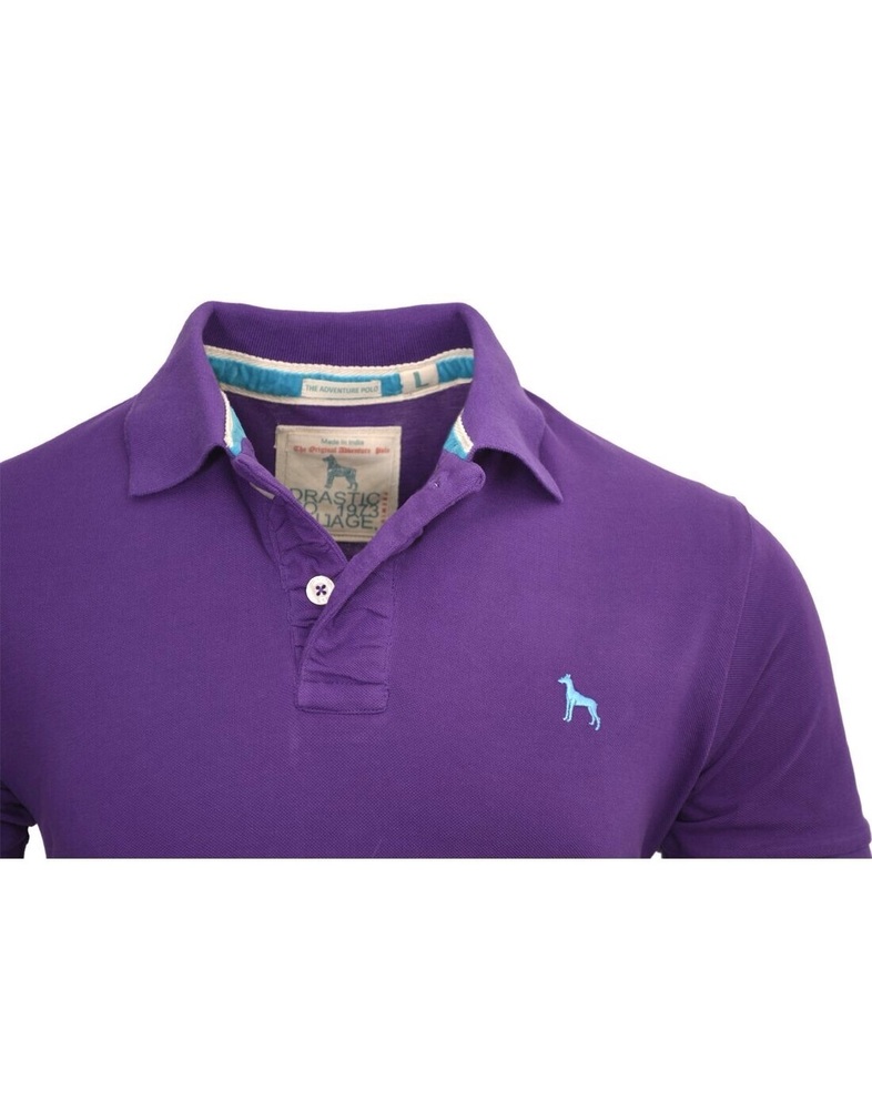 T-Shirts - Cotton, Multiple Sizes, Purple | Polo Collar, Soft Fabric, Stylish Design, Comfortable Fit, Breathable