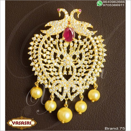 Golden Cz Fancy Locket