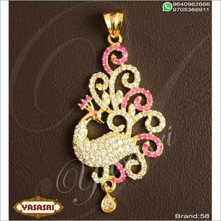 Golden Cz Fancy Locket