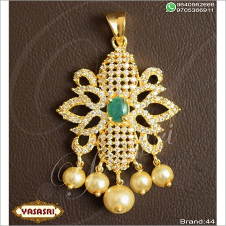 Golden Cz Fancy Locket