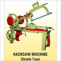 Simple Type Hacksaw Machine