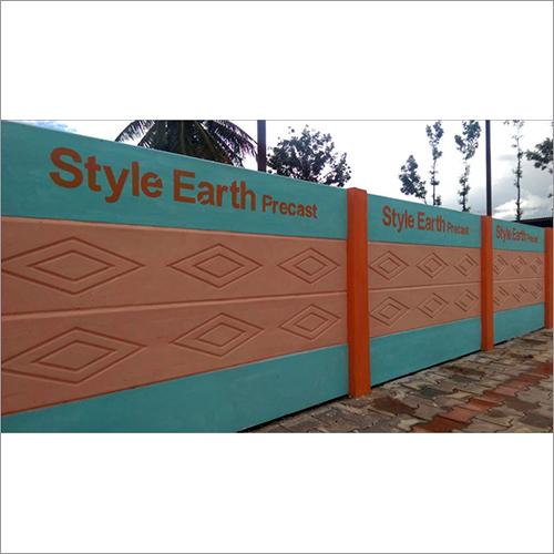 45mm Plain & Diamond Precast Concrete Compund Wall