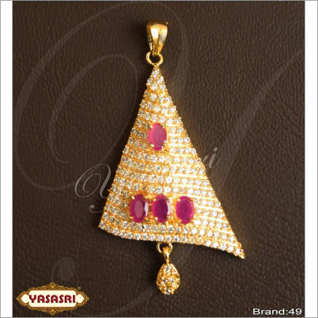 Golden Cz Fancy Locket