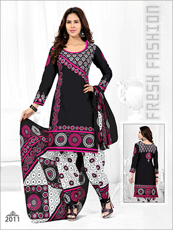 Black Cotton Salwar Kameez