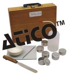 Plastic Limit Set - Glass Plate 20x15cm, Brass Rod 3mmx150mm, Porcelain Basin 150mm | Complete Set, Flexible Spatula, Moisture Containers, Wash Bottle 500ml