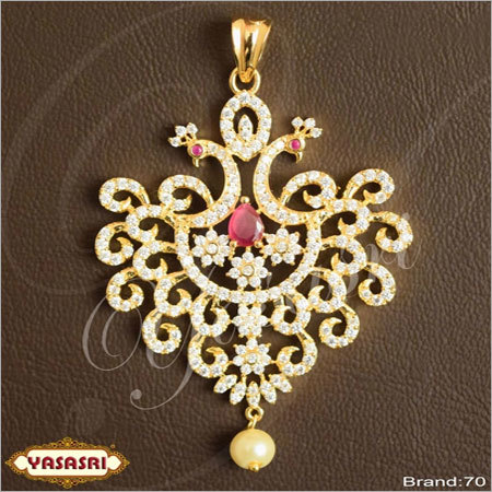 Cz Fancy Locket - Gold Plated, 3.2mm Thickness, Unisex Design, Quartz and Ruby Stones, Perfect for Anniversaries and Weddings