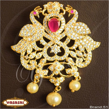 Golden Cz Fancy Locket