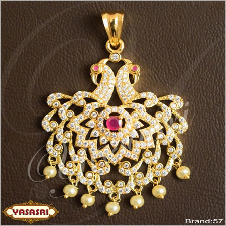 Golden Cz Fancy Locket