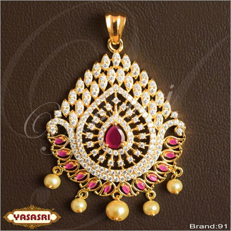 Golden Cz Fancy Locket