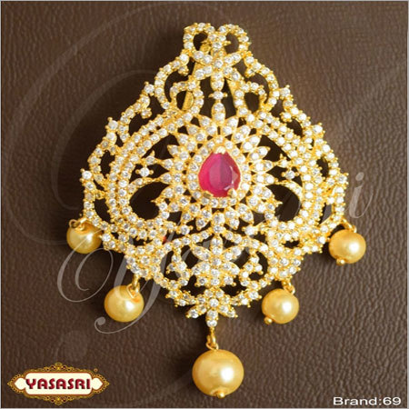 Golden Cz Fancy Locket