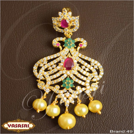 Golden Cz Fancy Locket