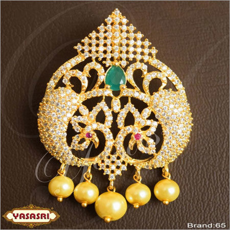 Golden Cz Fancy Locket