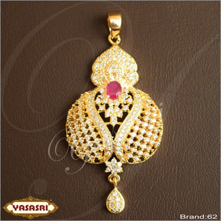 Golden Cz Fancy Locket