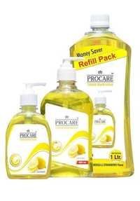 Hand Wash Liquid Gel - 1 Liter, Yellow Color | Effective For All Ages, Long Shelf Life, Dependable Composition, Multi-use Packaging
