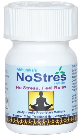 NoStres Capsules - 400mg, 30 Capsules | Stress Relief, Anxiety Reduction, Herbal Relaxation Support