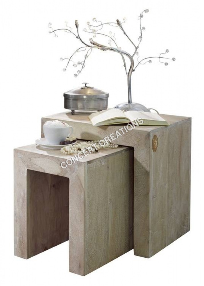 Wooden Stool Set of 2