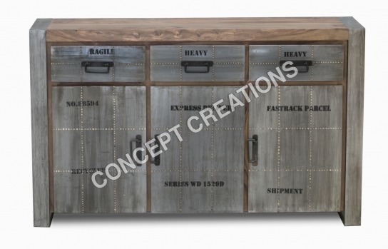 Iron Wooden Sideboard