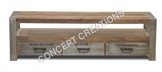 Iron Wooden TV Cabinet