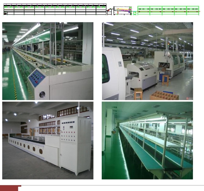 Professional DIP assembly line, soldered by lead free reflow oven machine