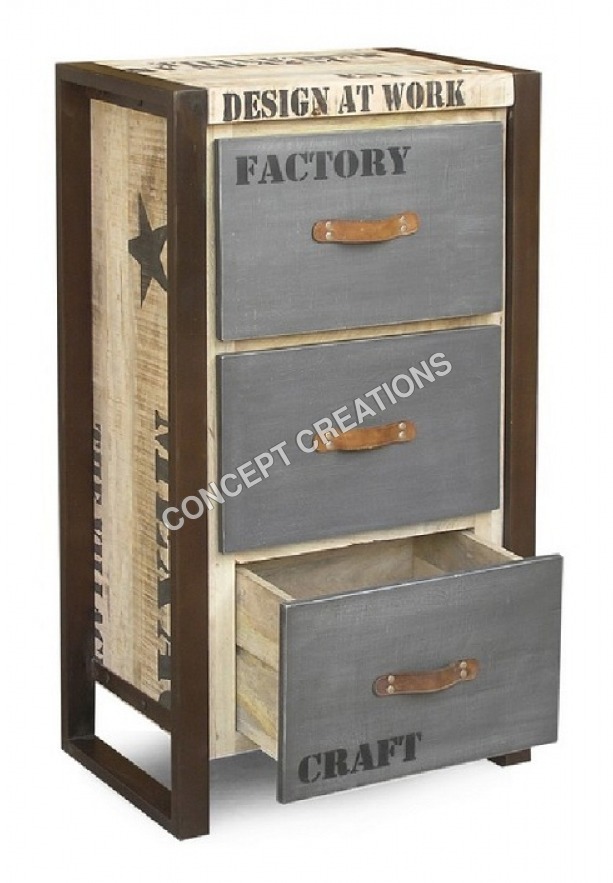Iron Wooden Drawerchest