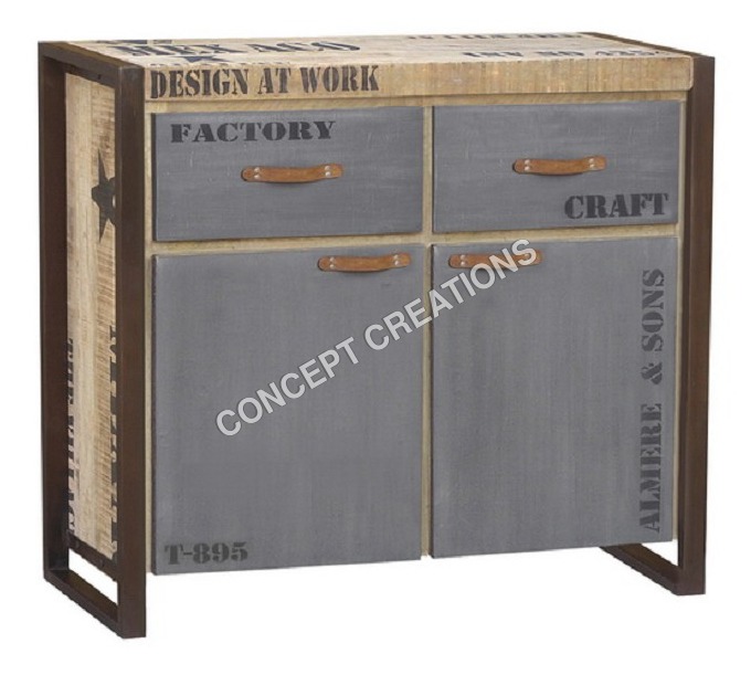 Iron Wooden Sideboard