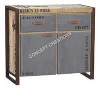 Iron Wooden Sideboard