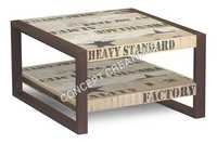Iron Wooden Under Shelf Coffee Table