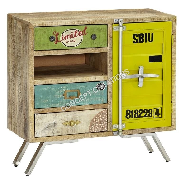 Iron Wooden Sideboard