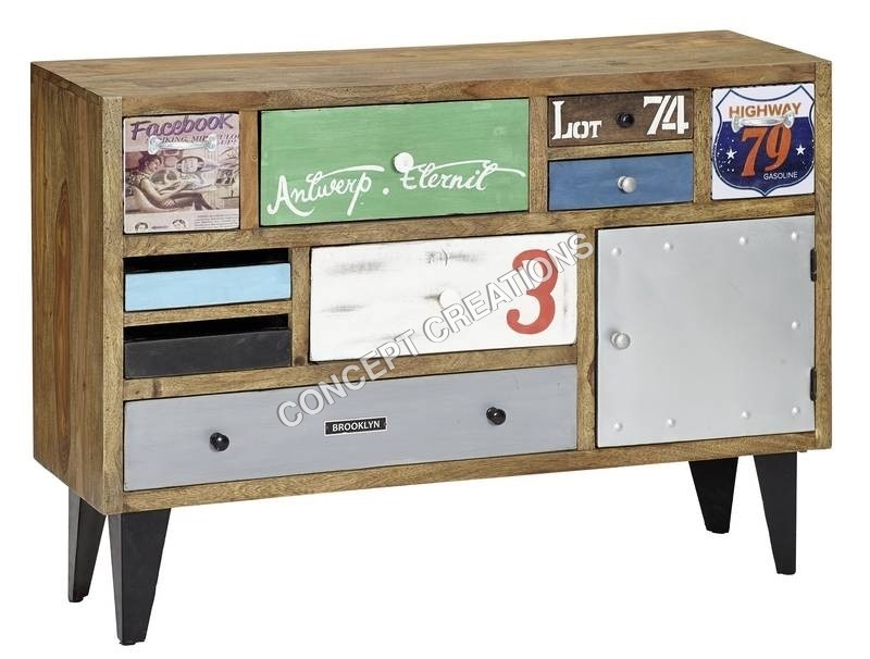 Iron Wooden Sideboard