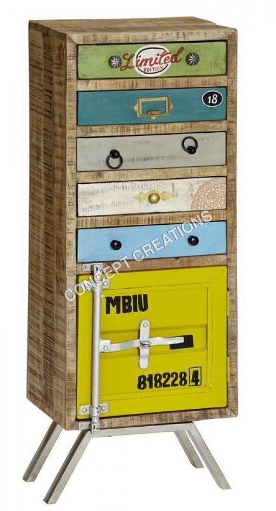 Iron Wooden Drawerchest