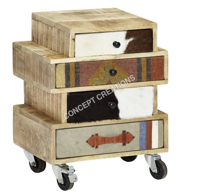 Iron Wooden Drawerchest