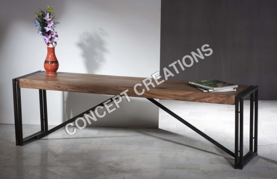Iron Wooden Bench