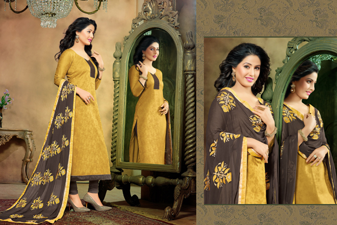 Glace Jacquard Designer Material