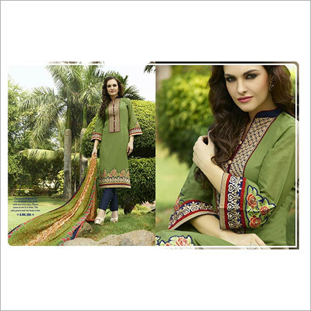 Designer Neck Embroidery Suits