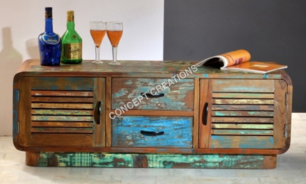 Reclaimed Wooden TV Cabinet
