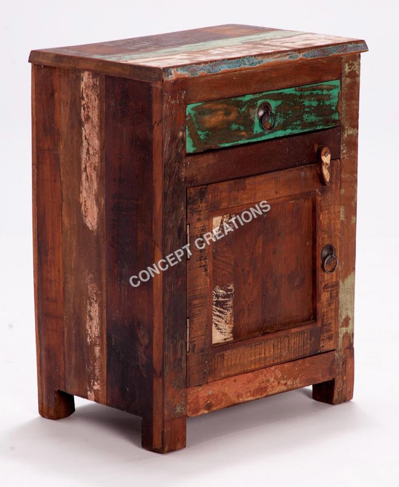 Reclaimed Wooden Bedside
