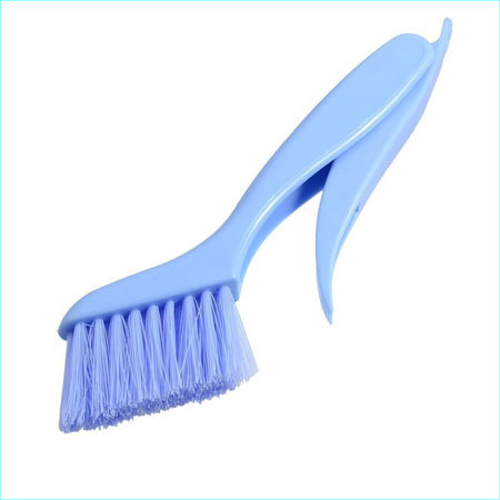 Multifunctional Foldable Plastic Window Frame Cleaning Brush with Dust Dirt Scraper