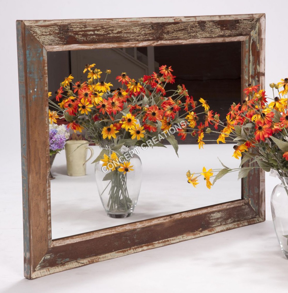 Reclaimed Wooden Mirror Frame