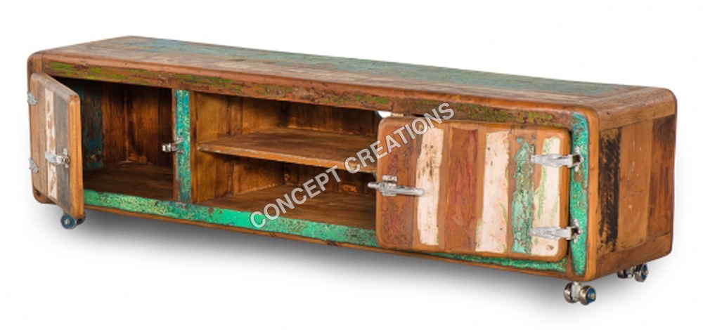 Reclaimed Wooden TV Cabinet
