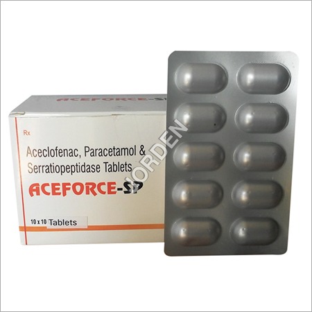 Aceclofenac, Paracetamol & Serratiopeptidase Tab