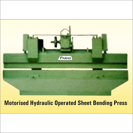 Motorised Hydraulic Operated Sheet Bending Press
