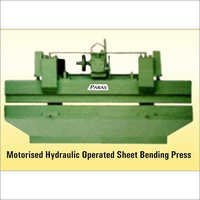 Motorised Hydraulic Operated Sheet Bending Press